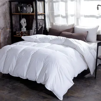 

Winter Goose Down Duvet quilted Quilt king queen twin full size Comforter Blanket Doona white Cotton Bedding Filler