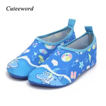 Летняя уличная детская обувь для плавания Нескользящие гидроноски босиком для мальчиков и пляжные туфли для девочек Детская домашняя обувь с героями мультфильмов