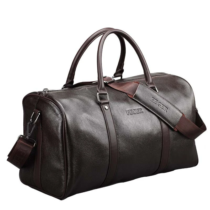 Новинка 100% натуральная кожа дорожные сумки для мужчин большой емкости переносные мужские сумки на плечо люксовый бренд Винтаж Путешествия