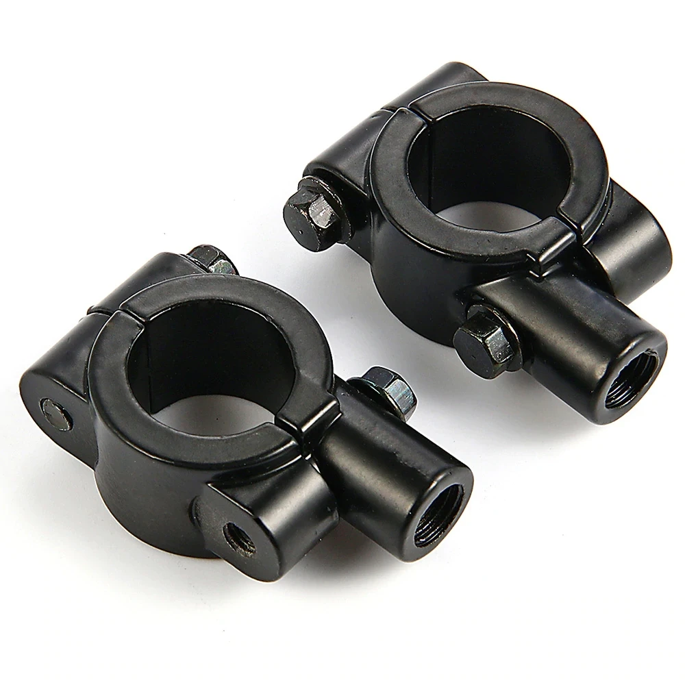 2pcs 22mm 7 8 Inch Motorcycle Mirror Mount Clamp Rear View Mirror Holder Clamp Adaptor 8