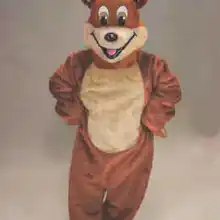 Улыбающееся Носки с рисунком медведя из мультика Маскоты костюм Делюкс Плюшевый медведь бурый Маскоты te Маскоты костюм нарядное платье sw506