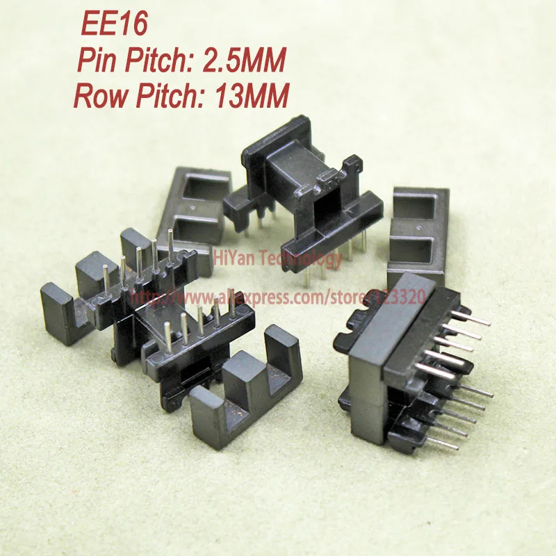20 компл./лот EE16 PC40 ферритовый магнитный сердечник и 5 Pins+ 5 контактов с боковым входом Пластик бобины по индивидуальному заказу Напряжение трансформатор