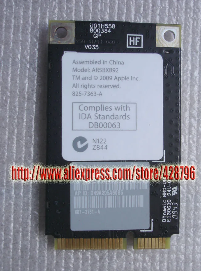 

AirPort WiFi Wireless Card AR5BXB92 for Laptop Notebooks,825-7360-A 825-7363-A 607-3761-A 661-5423 661-5423