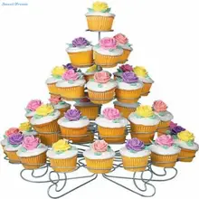Свитшоты 5 ярусов башня из кексов стенд держа 42 кексы