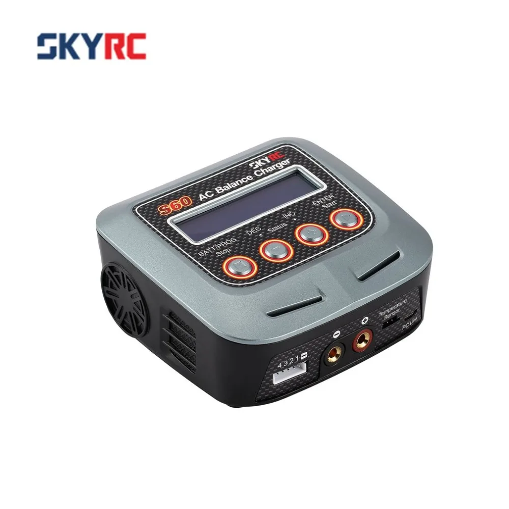 SKYRC S60 60 W 240 В-100 В AC баланс зарядное устройство/Dis зарядное устройство S для 2-4 S литий LiPo LiHV жизни лилон NiCd NiMh PB RC Дрон автомобиля батарея