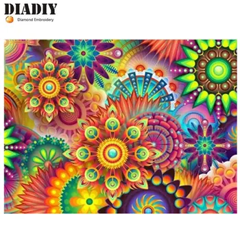 

Full Square drill 5D DIY Diamond embroidery Multicolor flowers Diamond Painting Cross Stitch Rhinestone Mosaic decoration
