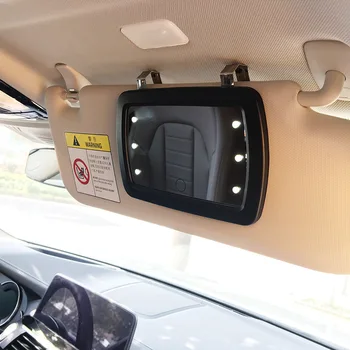 

Car Sun Visor LED Makeup Mirror Auto Sun Visor HD Interior Makeup Mirror Car With 6 LED Lights and Finger T ouch Switch
