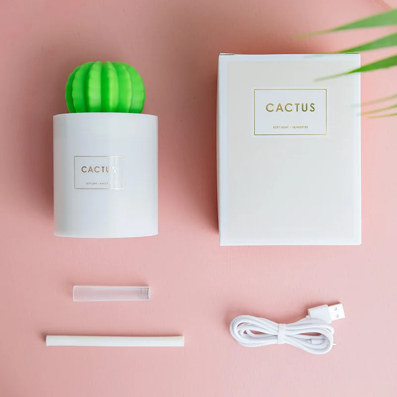XIAOMI 3life 280ML Cactus USB Mini Humidifier Ultrasonic Aromatherapy Car Humidifier Air Diffuser Mist Maker for Home Office (7)