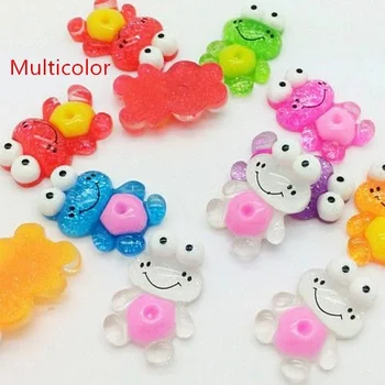 

50pcs 16x24mm Frog Flatback Scrapbooking Resin Cabochons Craft DIY New Multicolor