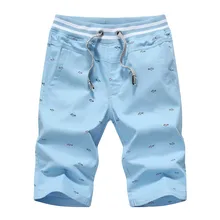 Бренд, мужские летние модные повседневные свободные удобные спортивные пляжные шорты с принтом, цветные штаны