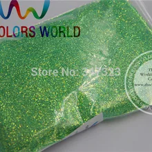 TCR333 0,2 мм фантастический переливающийся зеленый цвет блеск порошок для ногтей, Татто художественное украшение DIY порошок 1 упаковка = 50 г