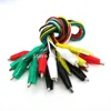 10 unids/set pinzas de cocodrilo cables de prueba de bricolaje eléctrico de cocodrilo de doble extremo ► Foto 1/2