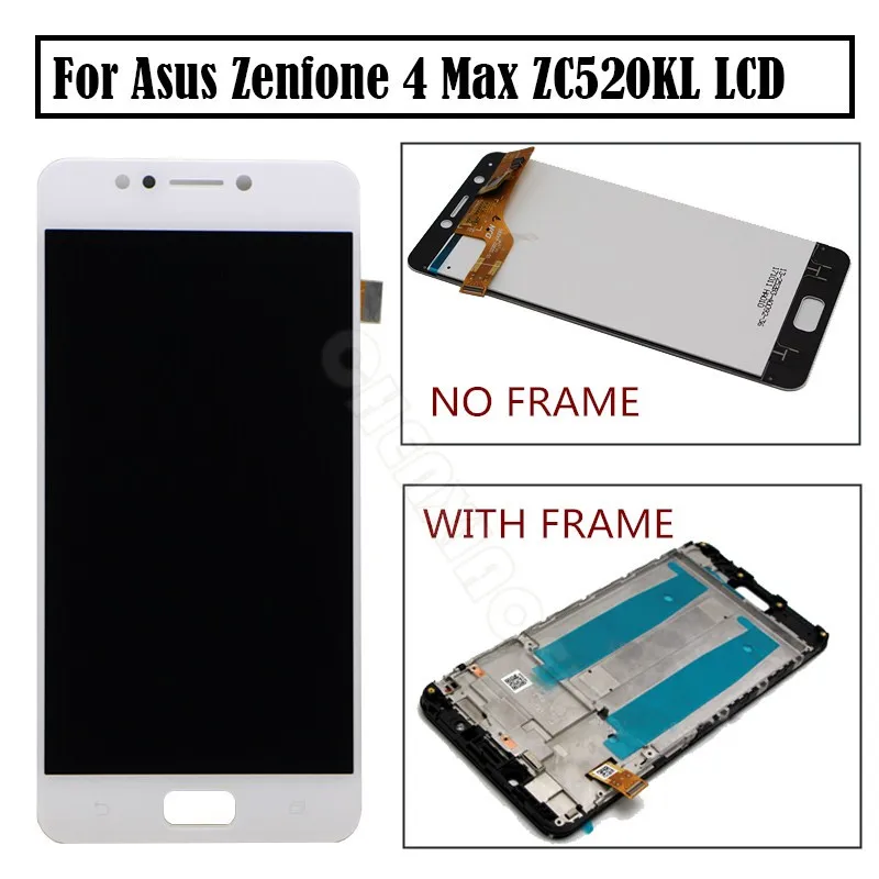 Для Asus Zenfone 4 Max ZC520KL ЖК дисплей с рамкой кодирующий преобразователь сенсорного