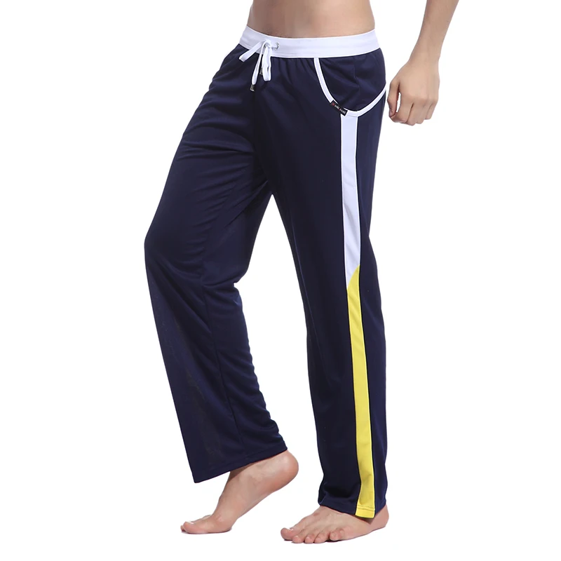 Men's Pants Full Length Casual Mens Patchwork Pants Plus