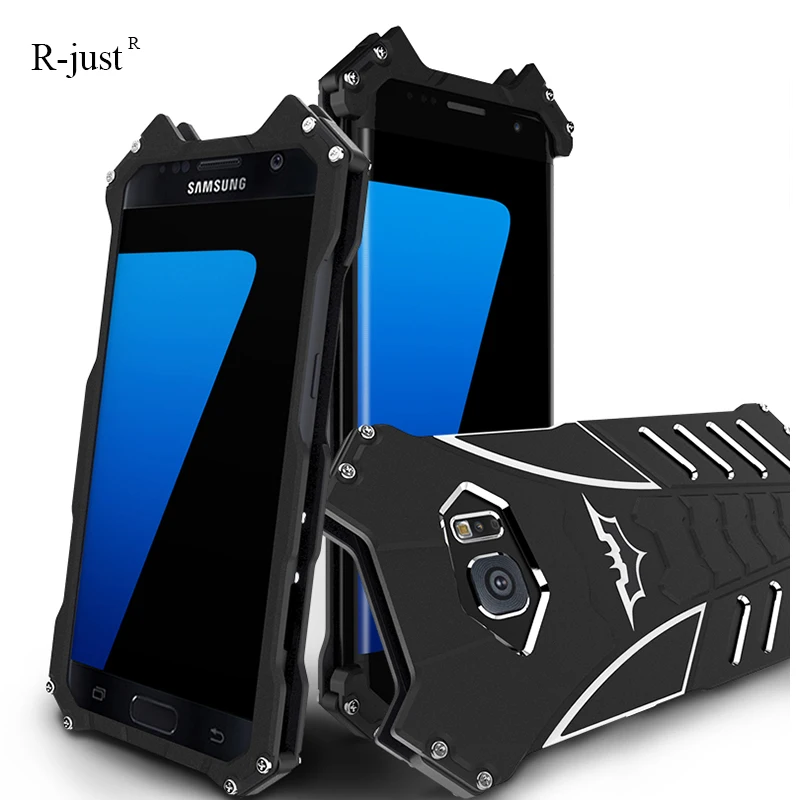 

For SAMSUNG Galaxy S7 Edge Case Original Simon Thor Series IRON MAN Batman Metal Aluminum Shell Cover Luxury Duty Phone R-just