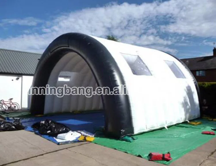 

Free shipping 8m long inflatable tunnel, inflatable spray booth tent for outdoor event(model#NB5-TN07E)