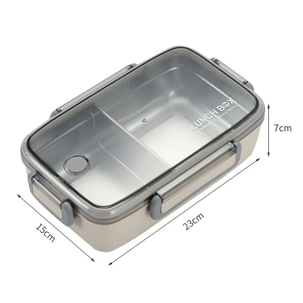 Кухонные принадлежности многослойная изоляция из нержавеющей стали Ланч Bento контейнер для еды большой размер 2 слоя сохраняющие тепло коробки#40