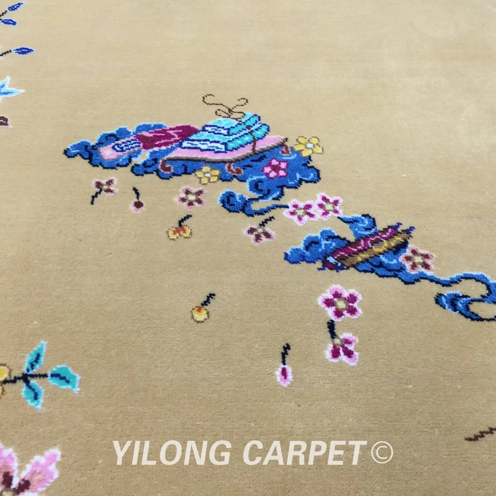 YILONG 4 'x 6' пустынный цветной шерстяной коврик китайские декоративные искусства