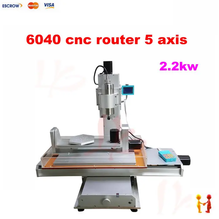 Three dimensional 5 axis cnc router 6040 mini font b woodworking b font milling machine for