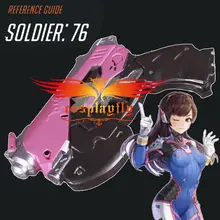 Горячая игра OW над D. Va импульсный пистолет Модель косплей реквизит без запуска