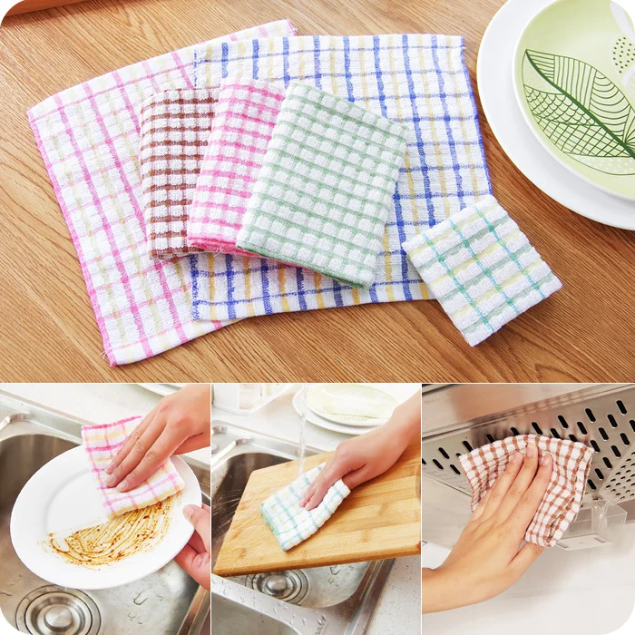 Cotton lint free cloth dish towel kitchen nonstick oil absorbenttowel bar oil rubbed bronze