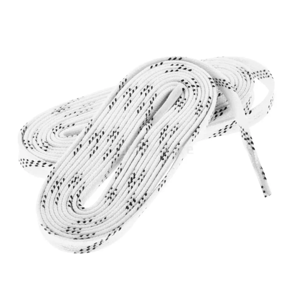 1 Pair Premium Durable Strong Nylon Sports Ice Hockey Skates Boots Shoe Laces Shoelace 96 108 120 inch - All Colors & Sizes