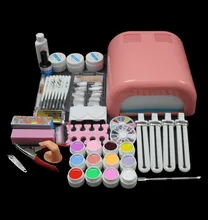 EM-92 Hot Sale nails gel Professional 36w Curing UV Dryer Lamp 12 Colours Nail Art Manicure Tools Kit For Beauty Nails