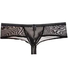 Мини-боксеры, мужские марлевые боксеры, супер мягкие дерзкие гей нижнее белье, сексуальные мужские трусы бикини