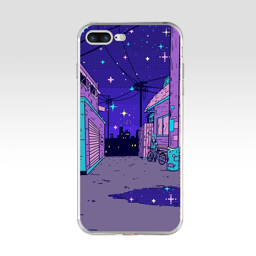 179FG эстетика Vaporwave мягкий силиконовый чехол из ТПУ для Apple Iphone 5 6 6s 7 8 plus x xr xs