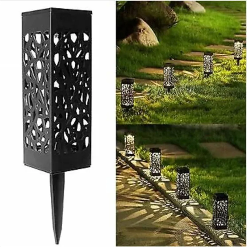 

IP65 LED Solar Stake Lawn Light Lantern Solar Powered Pathway Lighting Decorative Outdoor Garden Yard Patio Lamp