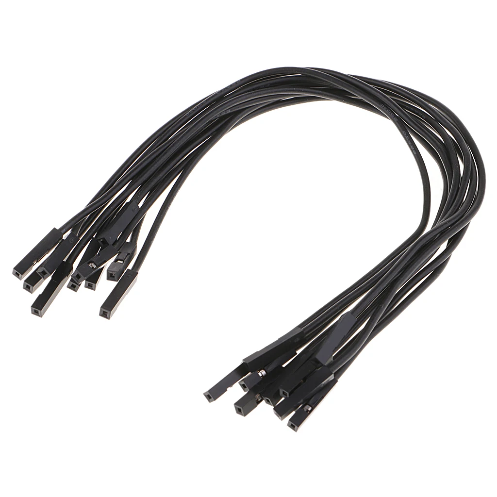 10Pcs 20cm Soft Silicone Jumper Cable Wire Dupont Line Female to Female for Breadboard//DIY/Raspberry Pi/Robot/RC Models