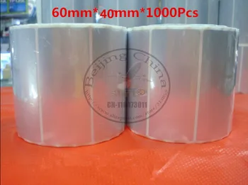 

100% brand new waterproof tear sublimation blanks PET label does not break barcode stickers matt silver 60mm * 40mm * 1000 Pcs