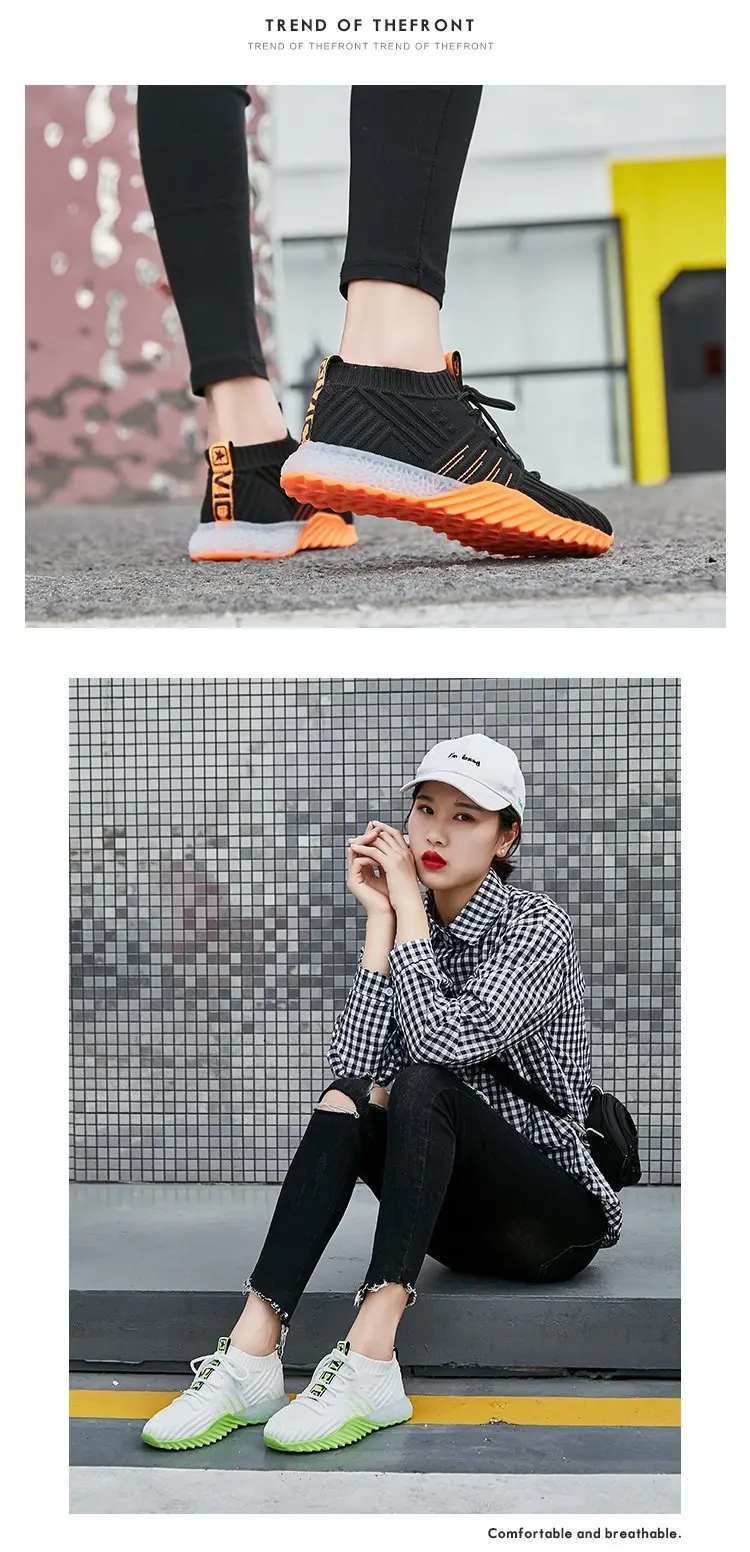 Новые летние женские кроссовки; женские повседневные дышащие кроссовки; модная женская обувь на плоской подошве; tenis feminino на шнуровке