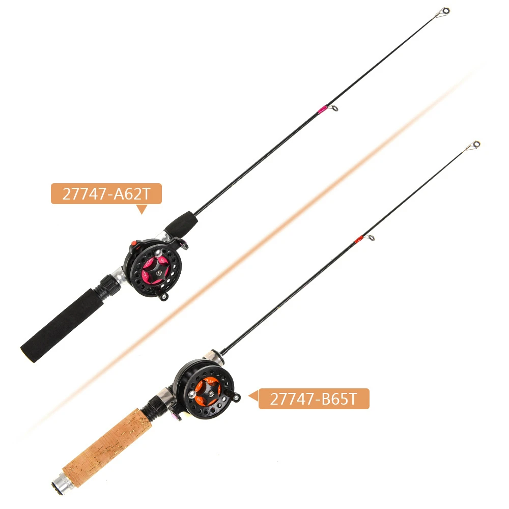 Fishing Rod Fish Reel Super Short Telescopic Rods ABS FRP EVA Imitation Spinning Wood Ice Fish Gear Pesca Leo Rock Rod Building