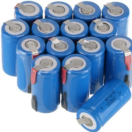 12 шт./лот Новый Sub C SC 1 2 V 1800mAh Ni Cd аккумуляторные батареи электрические