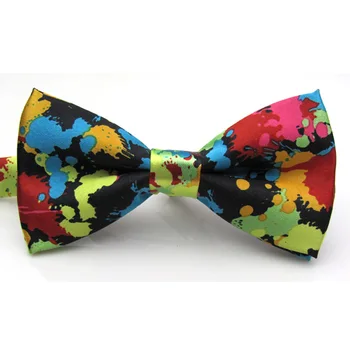 

New Charming Adjustable Colorful Butterfly Printing Men Bow Ties Wedding Party Essentials