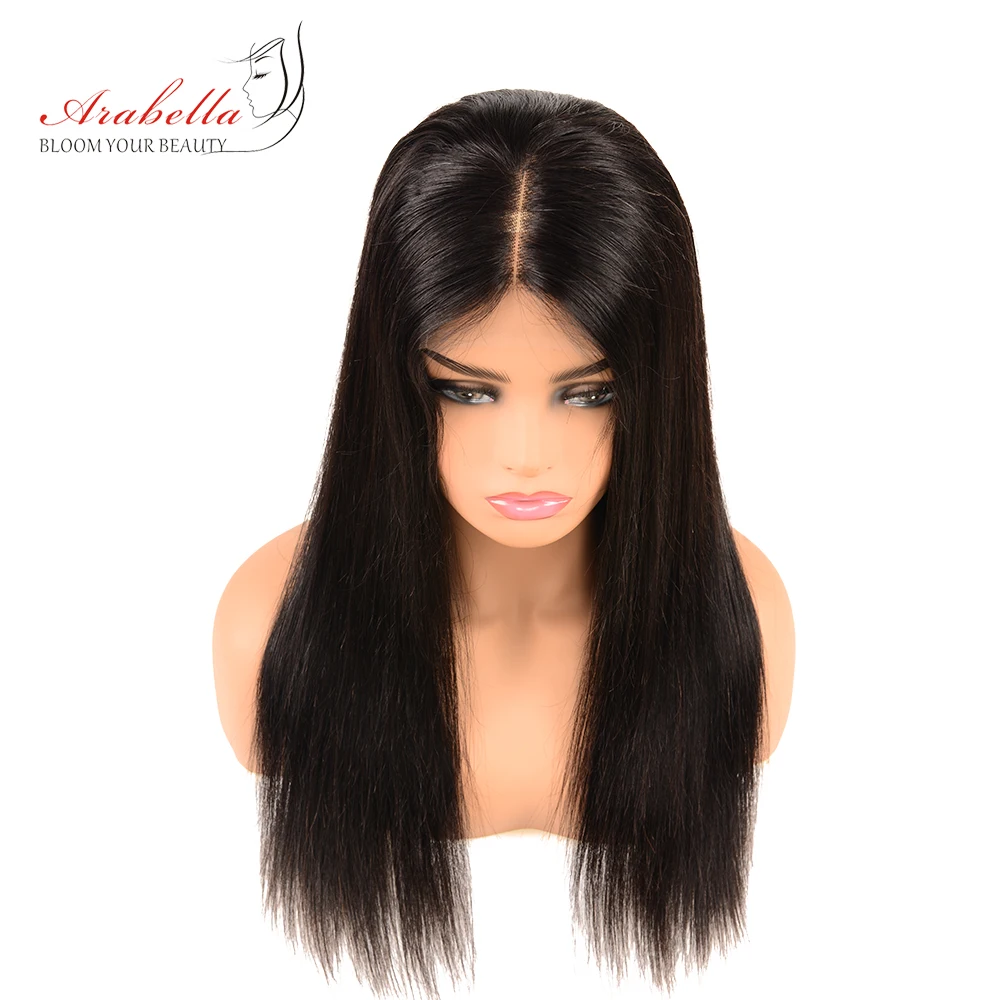 Lace Front Wig 4*4 Brazilian Lace Wig Arabella Natural Remy Hair Pre Plucked Bleached Knots Lace Front Human hair Wig