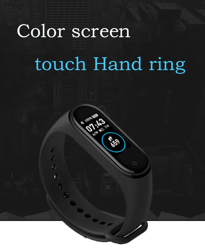 

M4 Smart Watch SmartwatchHeart rate monitoring blood pressure oxygen information push waterproof bluetooth step watch PK q9