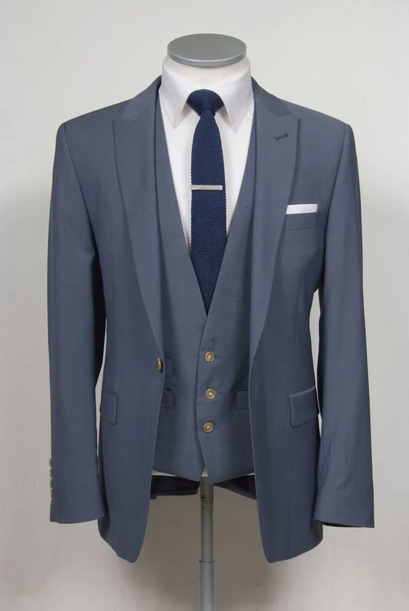 Trendy Dark Blue Coat Pants Images Elite Work Suits For Men Groom