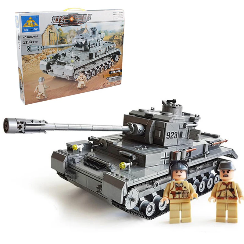 

Large Size Tank 1193pcs Building Blocks Military Weapon War Army Model Set Educational Toys for Children Compatible X301