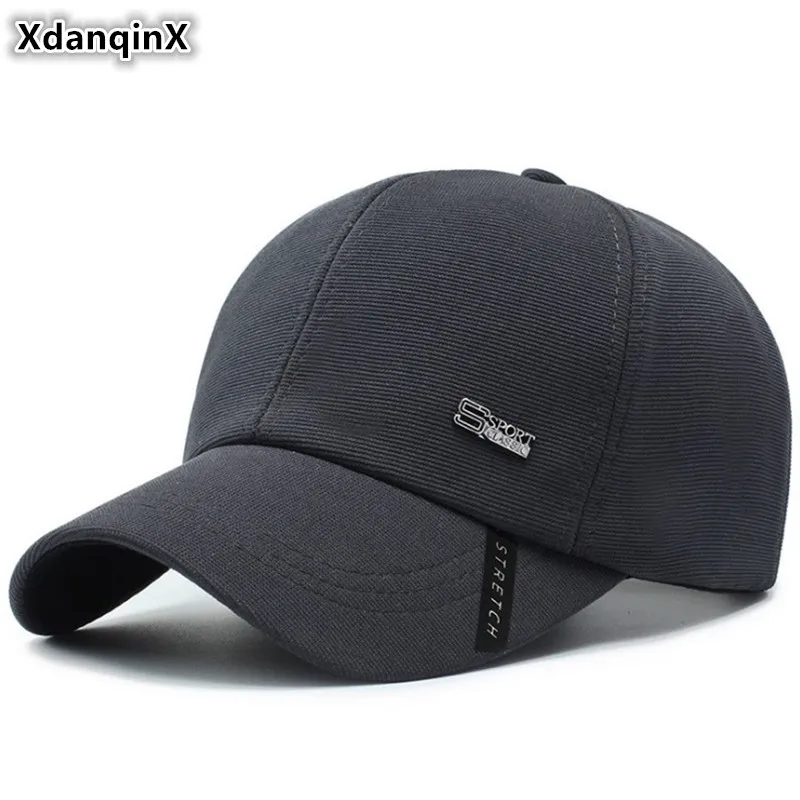 

XdanqinX Adjustable Size Cotton Men's Hat Fashion Letter Baseball Caps For Men High Quality Snapback Cap Male Bone Tongue Cap