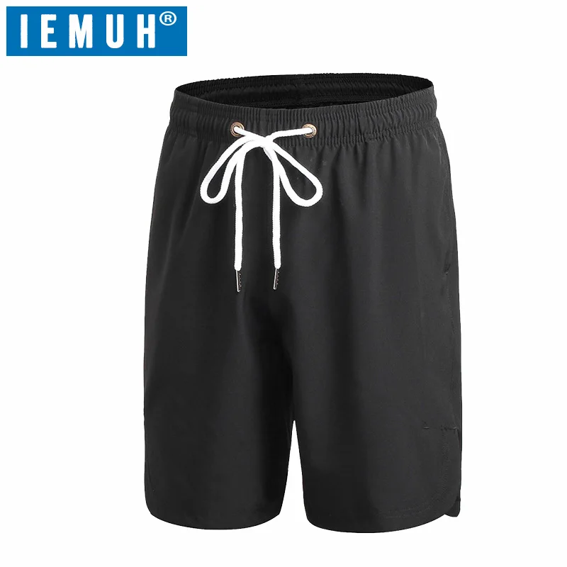 

IEMUH Brand Sport Men Beach Shorts Summer Surf Shorts Men Breathable Slim Fit Quick Dry Boardshorts Mens Swim Shorts Beachwear