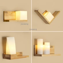 Скандинавский деревянный настенный светильник Лофт Декор коридор Гостиная Спальня прикроватный настенный светильник полка настенная книжная полка бра для чтения художественная