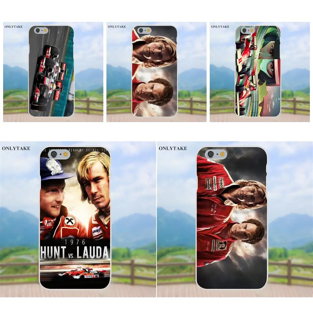 

TPU Protector For Apple iPhone 4 4S 5 5C SE 6 6S 7 8 Plus X Galaxy Grand Core II Prime Alpha James Hunt Niki Lauda Competing