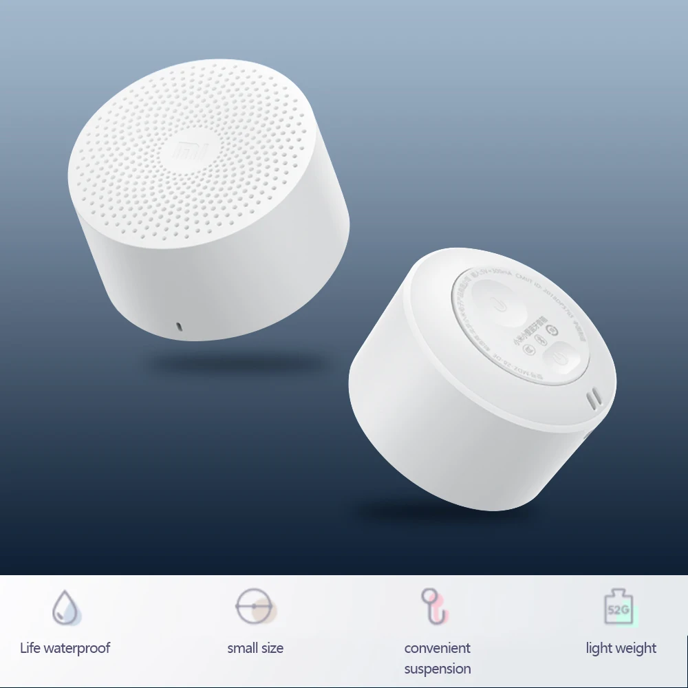 Online Original Xiaomi Mijia Altavoz Bluetooth Control AI inalámbrico portátil Mini Altavoz Bluetooth bajo estéreo con micrófono llamada de calidad HD