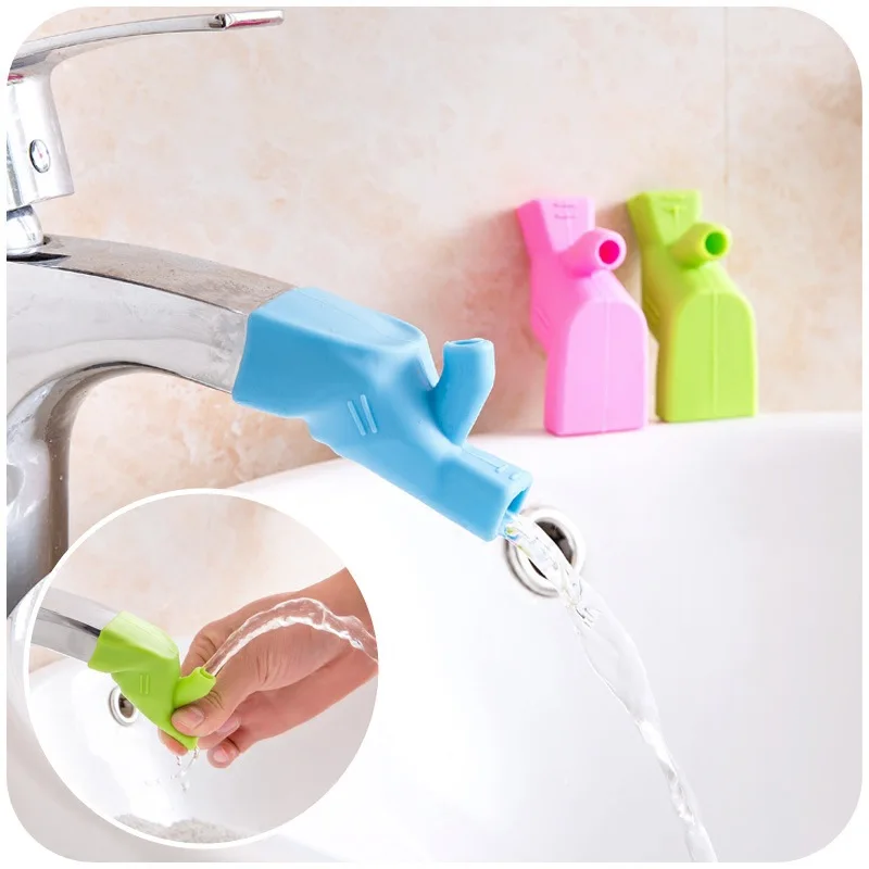 

Stouge 1PC High Elastic Silicone Water Tap Extension Faucet Extenders Dual Use Water Faucet Tool Kitchen Bathroom Accessories