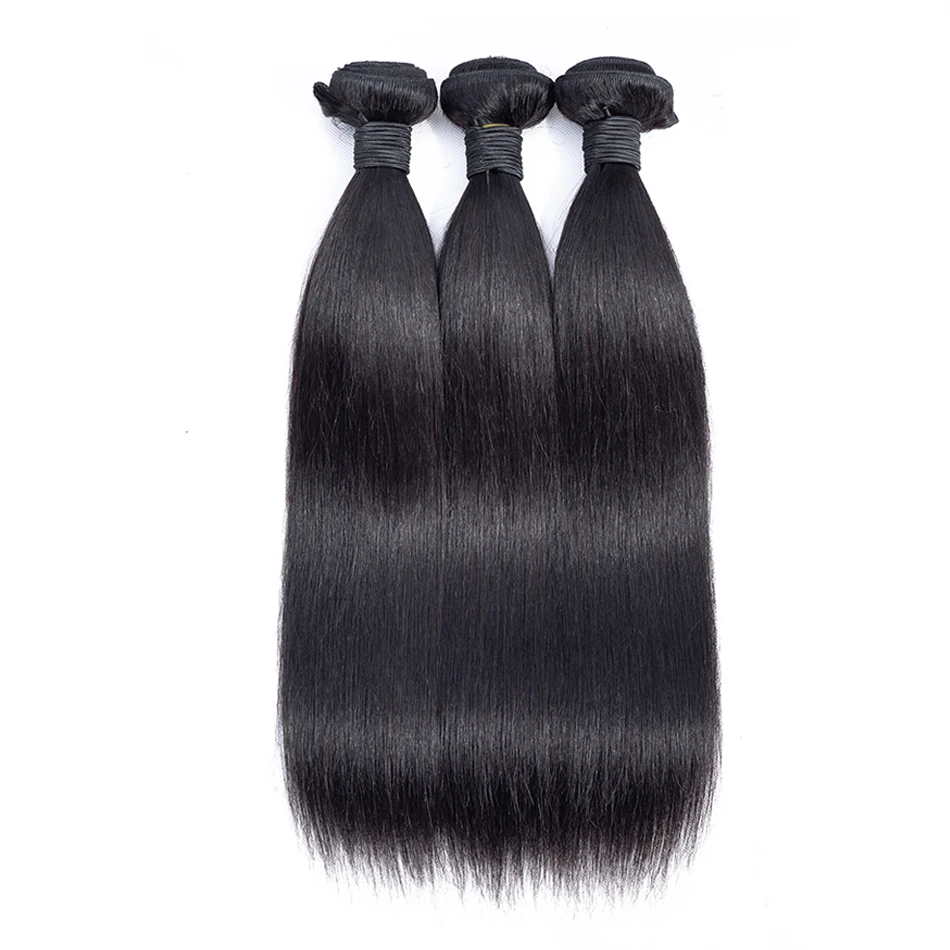 

Feibi Human Hair Bundles Brazilian Straight Hair Bundles 8-30 Inches Natural Color Non-Remy Hair Weaves 1/3 Pieces Free Shipping