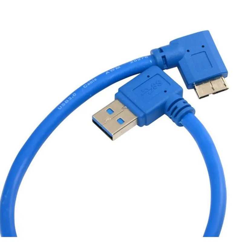 LBSC 30 см USB 3 0 A штекер к Micro B разъем 10 pin 90 градусов прямоугольный кабель Шнур|usb male to