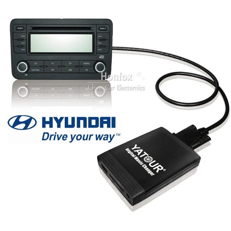 Yatour Цифровой музыки чейнджер для Hyundai Sonata Tucson SantaFe Акцент MAXIMA/kia optima 8 pin MP3 USB SD AUX bt