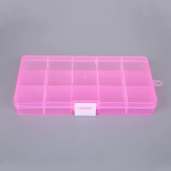 Plastic Storage Boxes 15 Slots Adjustable Packaging Transparent Tool Case  Craft Organizer Box Jewelry Accessories - Jewelry Packaging & Display -  AliExpress